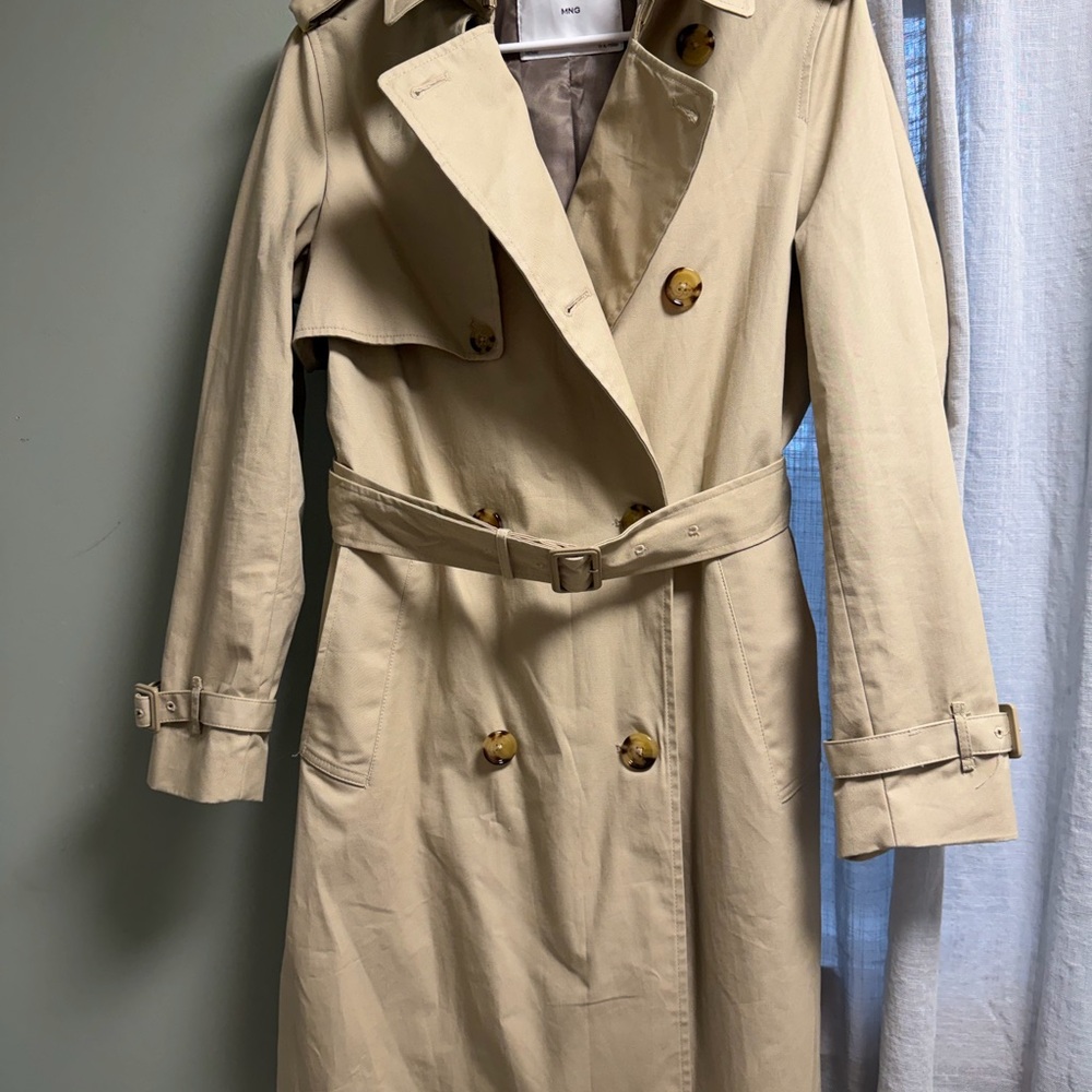 Mango Classic Double Breasted Trench Coat